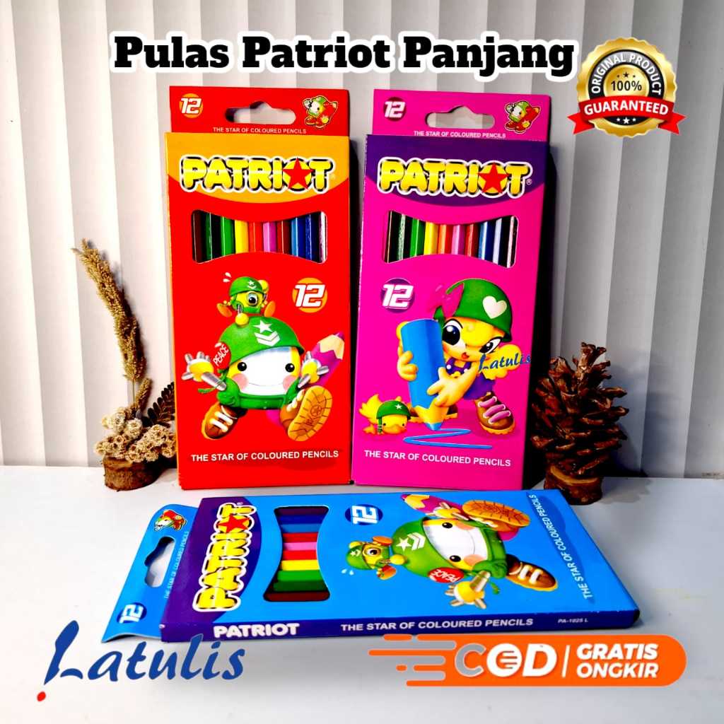 

Pensil Warna Patriot Panjang 12W