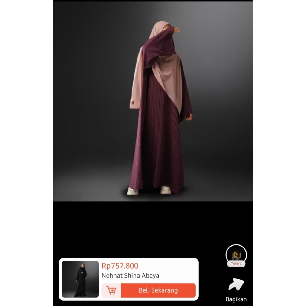 nehhat modest shina abaya prelovef