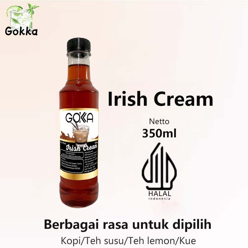 

Gokka Irish Cream Syrup 350ml - Sirup Irish Cream Sirup - Halal