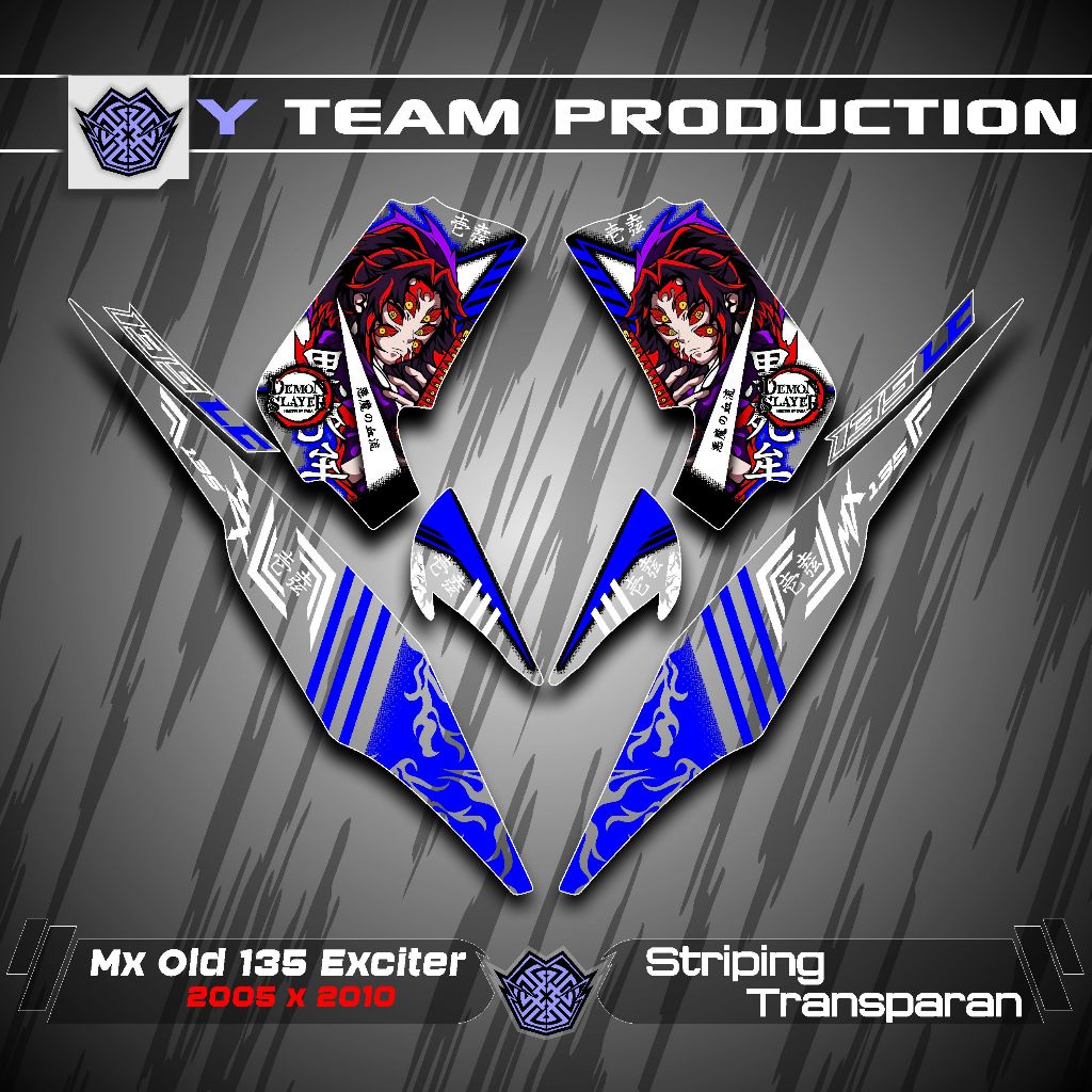 Striping Uv Transparan X3Jupiter Mx Lama 135 Striping Transparan Mx Old /Striping Mx Old Transparan