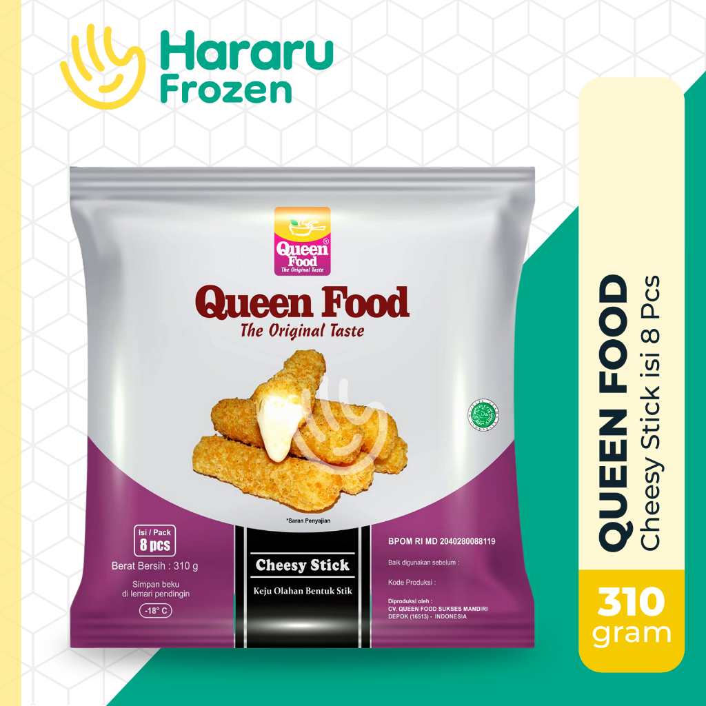 

Queen Food Cheesy Stick Nugget isi Keju Mozarella