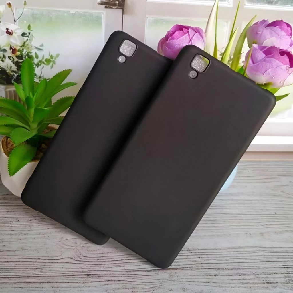 Case Matte Oppo R7s / R7Sf Casing Atau Kondom Softcase Black Matte Premium