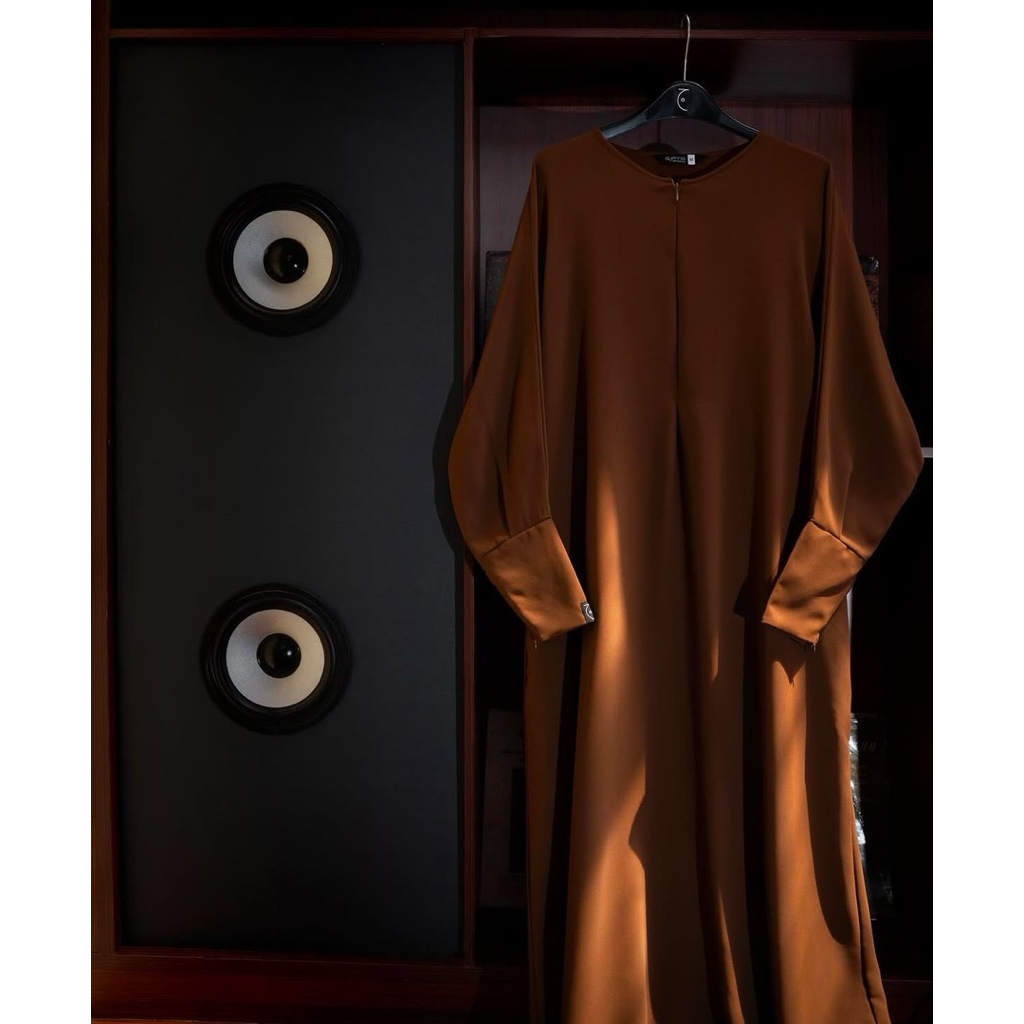Aljenna - Jemima Abaya - Caramel - Size L - PRELOVED 
