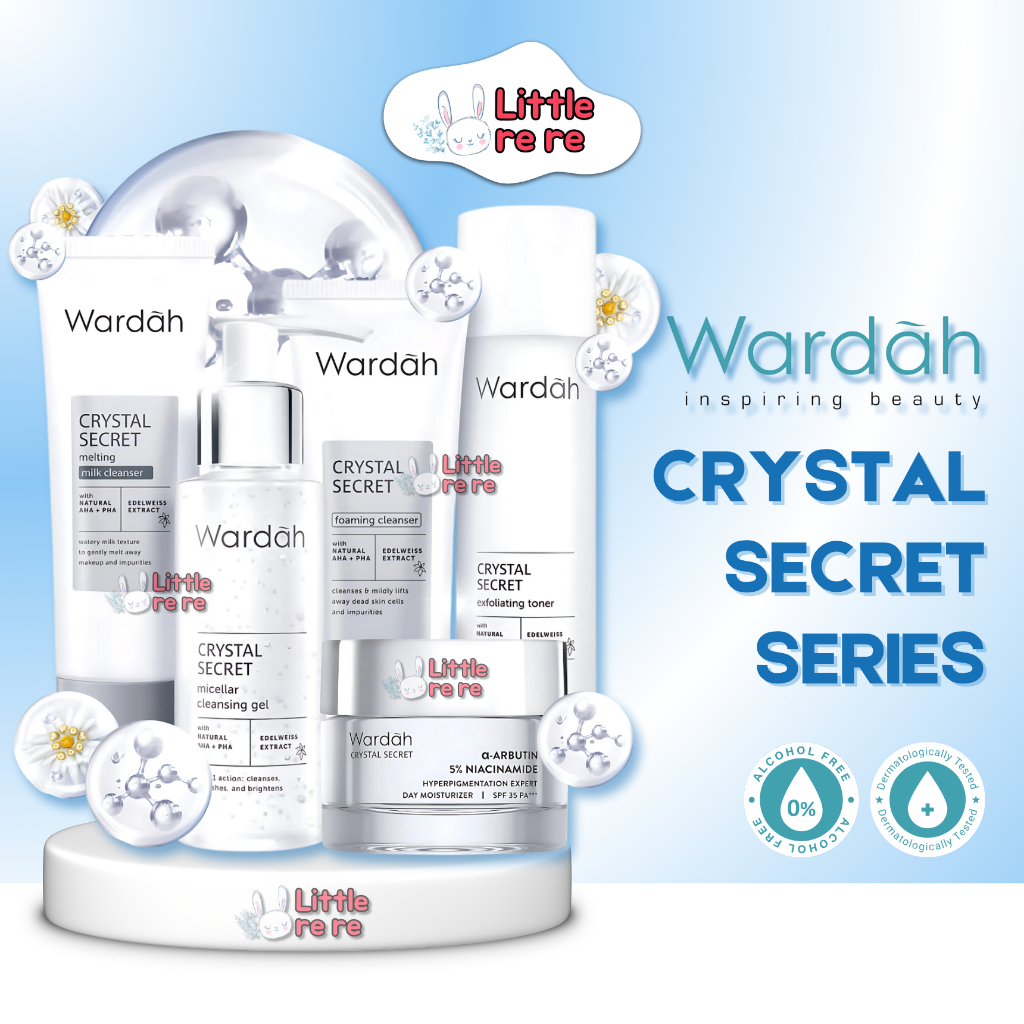 WARDAH Crystal Secret Series | Rangkaian Perawatan Kulit Cerah Sebening Kristal