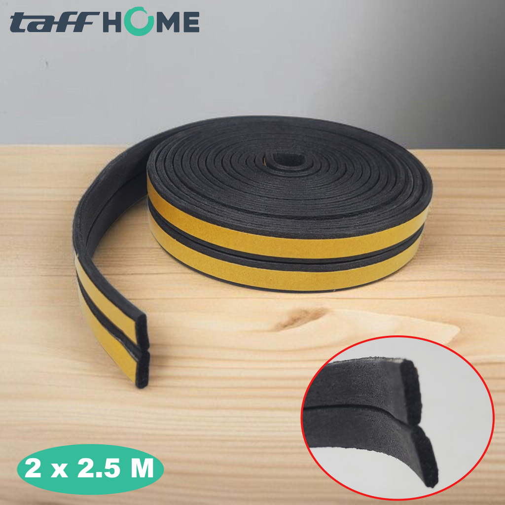 Lis penghalang debu / Penghalang Debu  2x2.5M I Hitam / Penutup Celah Samping / Penutup Celah Pintu