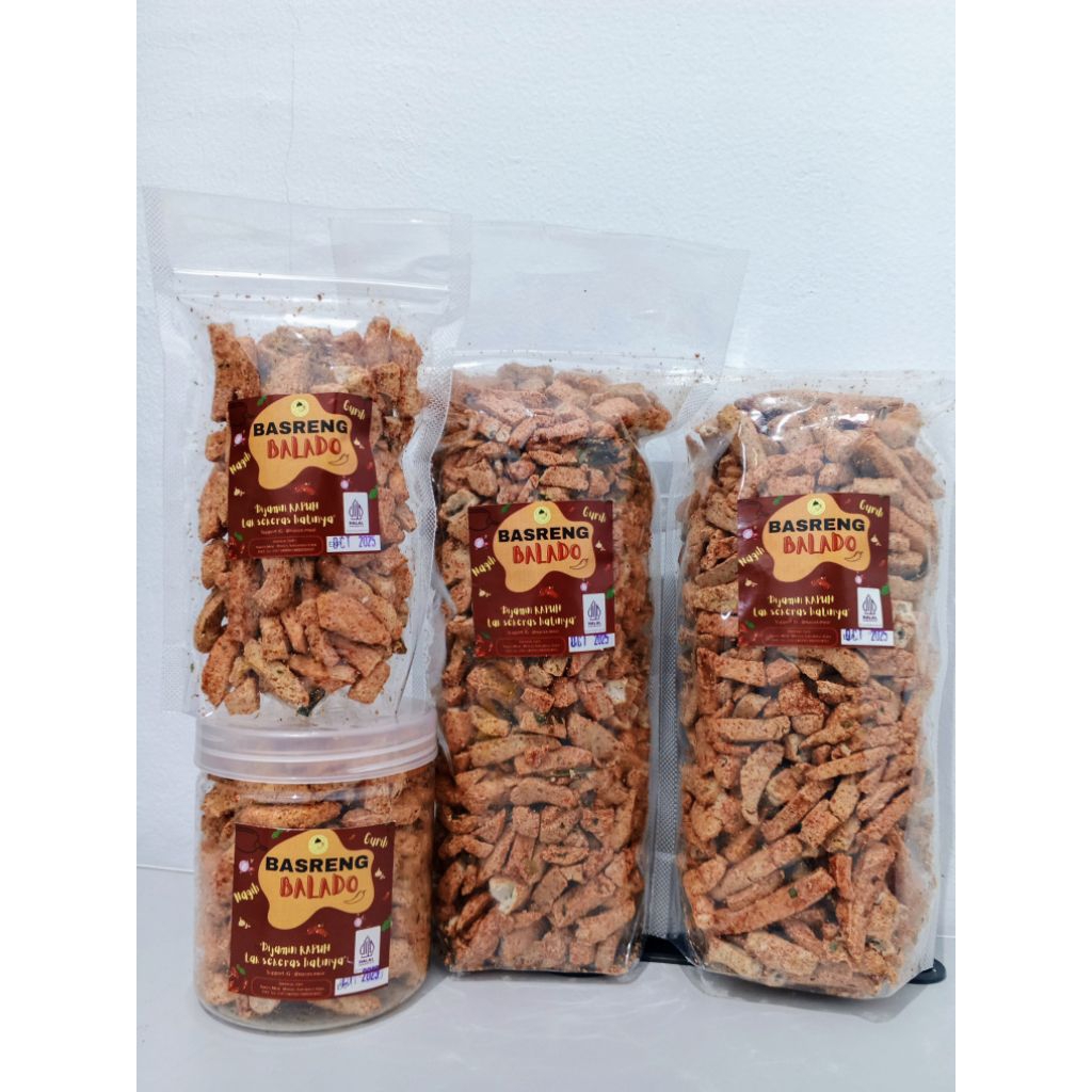 

BASRENG Pedas Daun Jeruk 100gr - 500gr