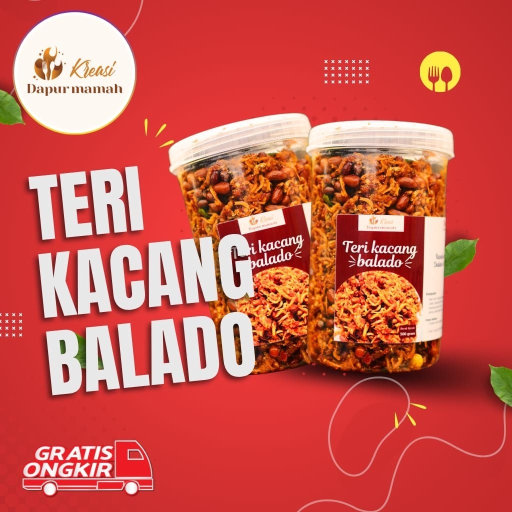

Teri Kacang Ori/Balado 250gr