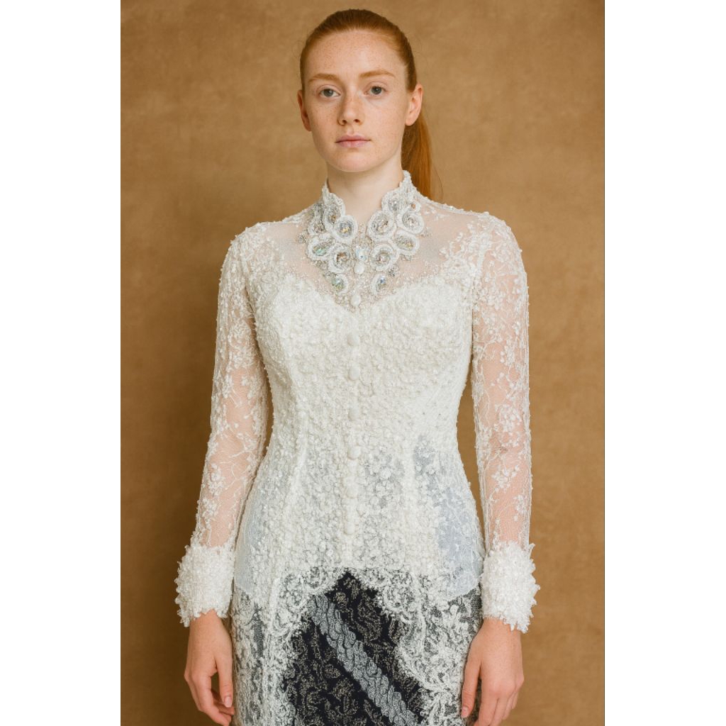 Kebaya Akad Nikah Terbaru Putih Neng Lina Kebaya