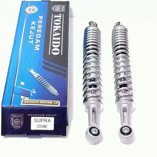 shockbreaker skokbeker belakang chrome SUPRA 100 SUPRA X 100 SUPRA FIT LAMA 350mm MERK TOKAIDO