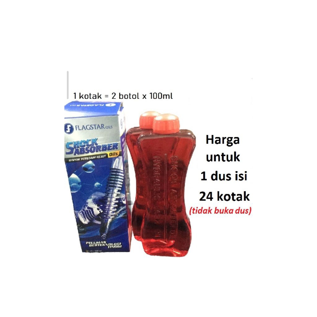 1 KARTON ISI 24 KOTAK OLI SHOCK 200 ML MERK FLAGSTAR
