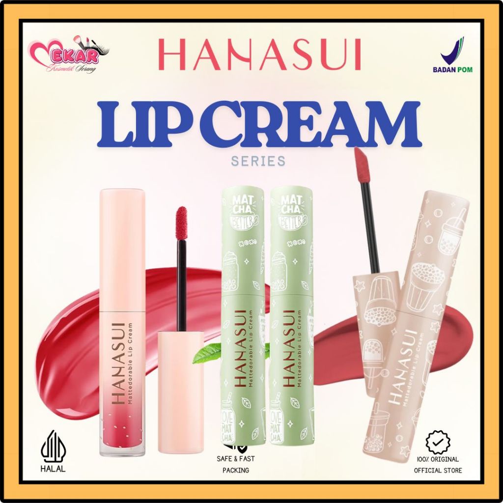 HANASUI Mattedorable Lip Cream | HANASUI Bobba Lip Cream | Hanasui Lip Cream Matcha