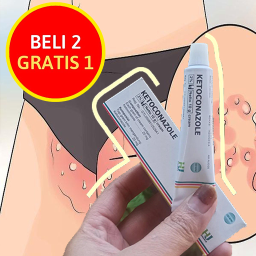 Ketoconazole Original Obat Gatal, Panu, Kudis, Kurap Kutu Air, Eksim Ampuh Bpom