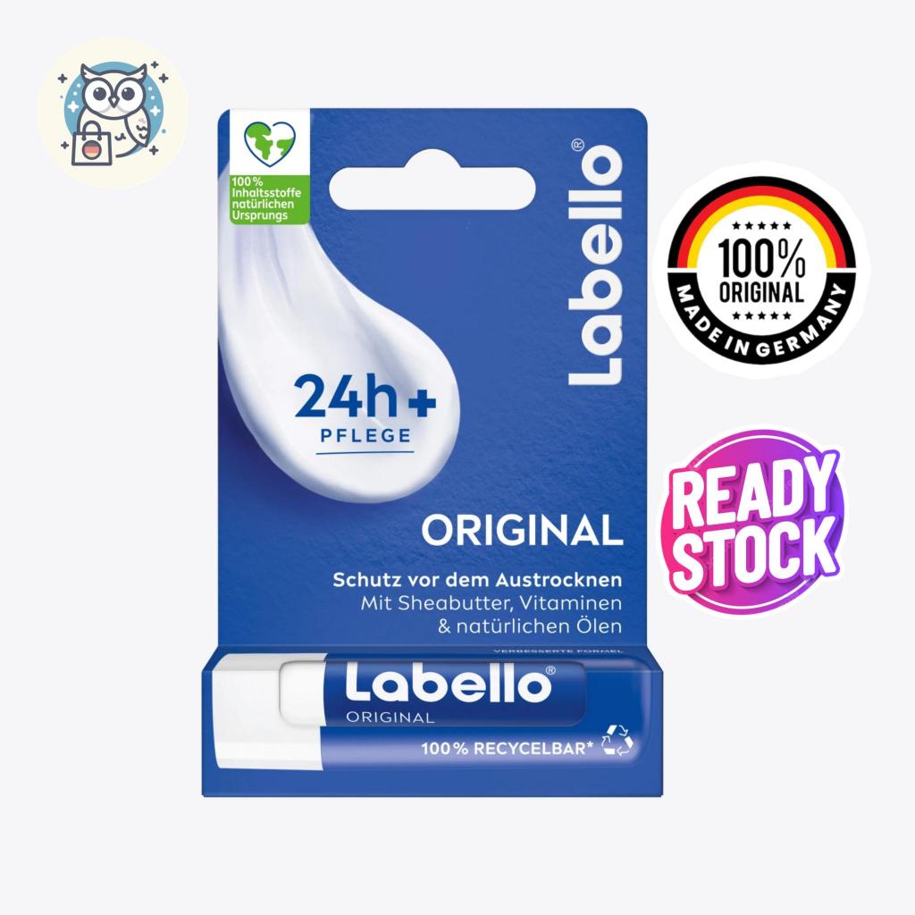 Labello Original Lip Balm Produk Asli Jerman | Lip Care 24h Made in Germany - 4,8gr