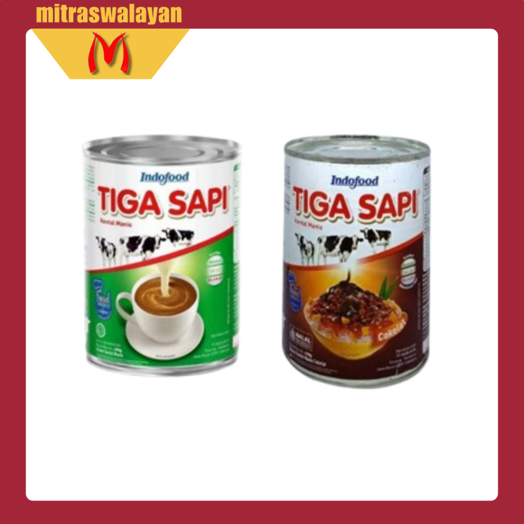 

Indofood TIGA SAPI Susu Kental Manis Kemasan Kaleng 490 gr