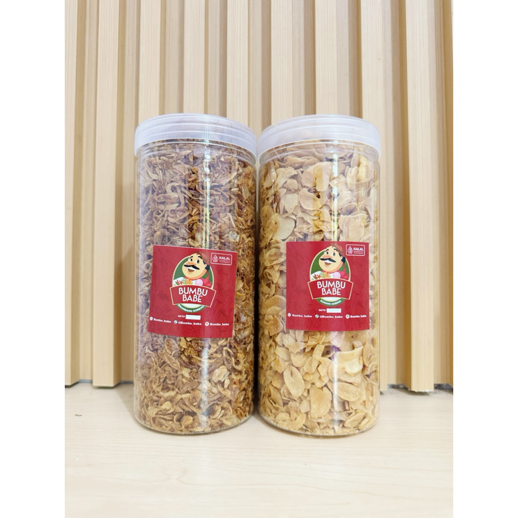 

[PROMO] Paket MIXS TOPLES JUMBO, 400gr Bawang merah goreng + 450gr Bawang Putih Goreng