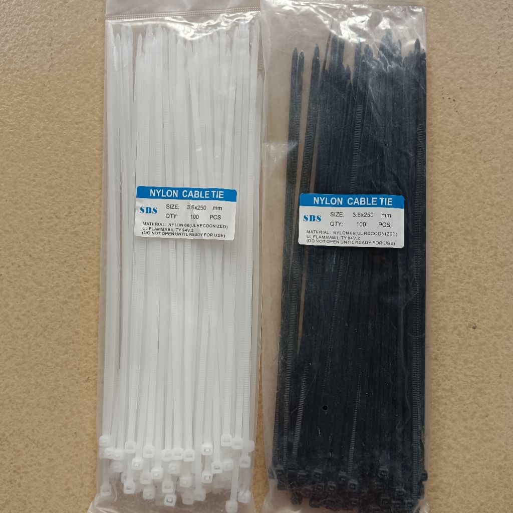 [PER BGKS] KABEL TIE 25 CM / NYLON CABLE TIE 3.6 X 250MM KABEL TIES