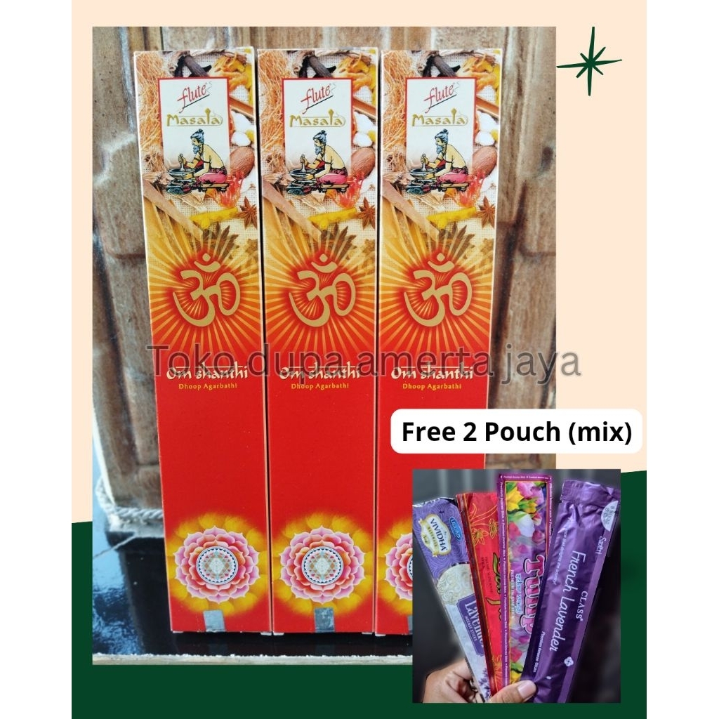 Dupa Om Shanti Recta Aromatherapy/Hio Dupa India/Dupa Basah