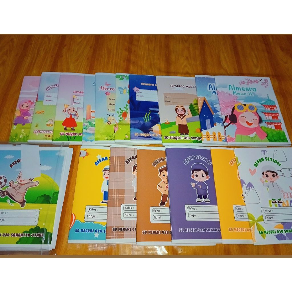 

Buku Tulis Anak Custom | Cover Nama Sendiri, Buku Sekolah Lucu Unik