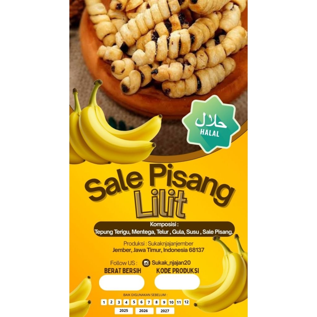 

sale pisang molen