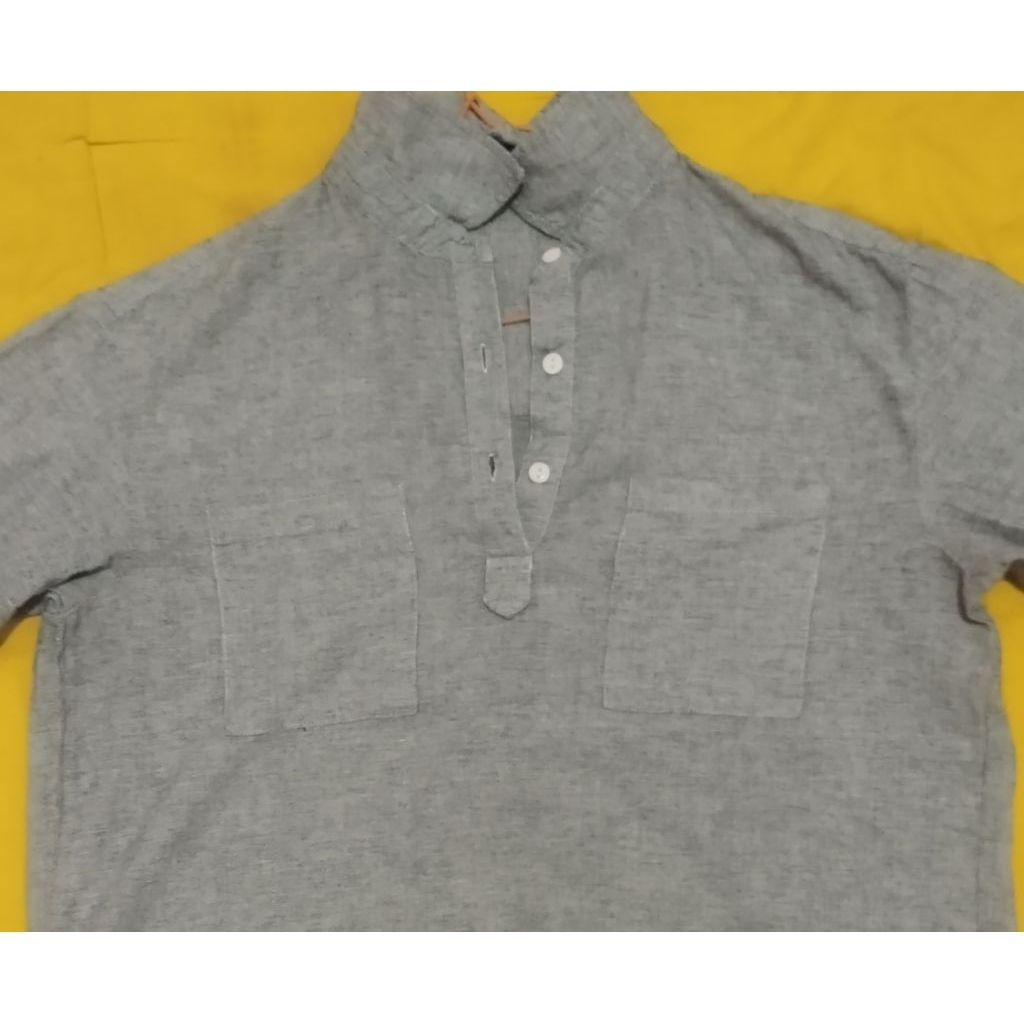 kemeja wanita preloved blouse wanita abu-abu