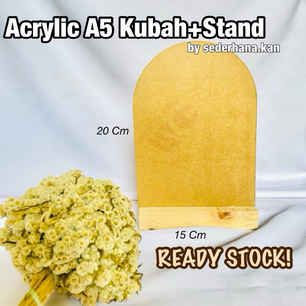 

Acrylic A5 15x20 Bening Bentuk Kubah Setengah Lingkaran Ready Stock