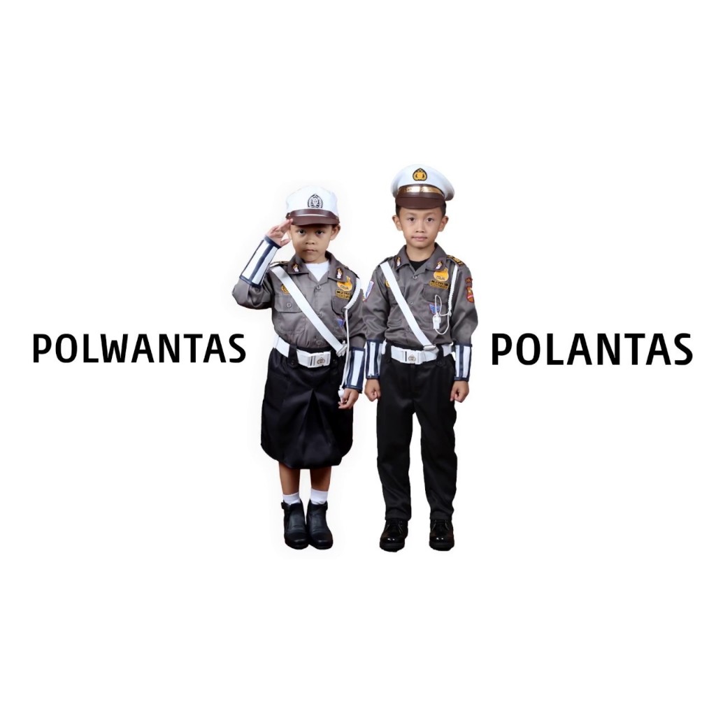 TERMURAH JUAL SERAGAM POLISI/POLWAN ANAK,SERAGAM POLISI/POLWAN CILIK,SERAGAM PROFESI,BAJU CARNAVAL A