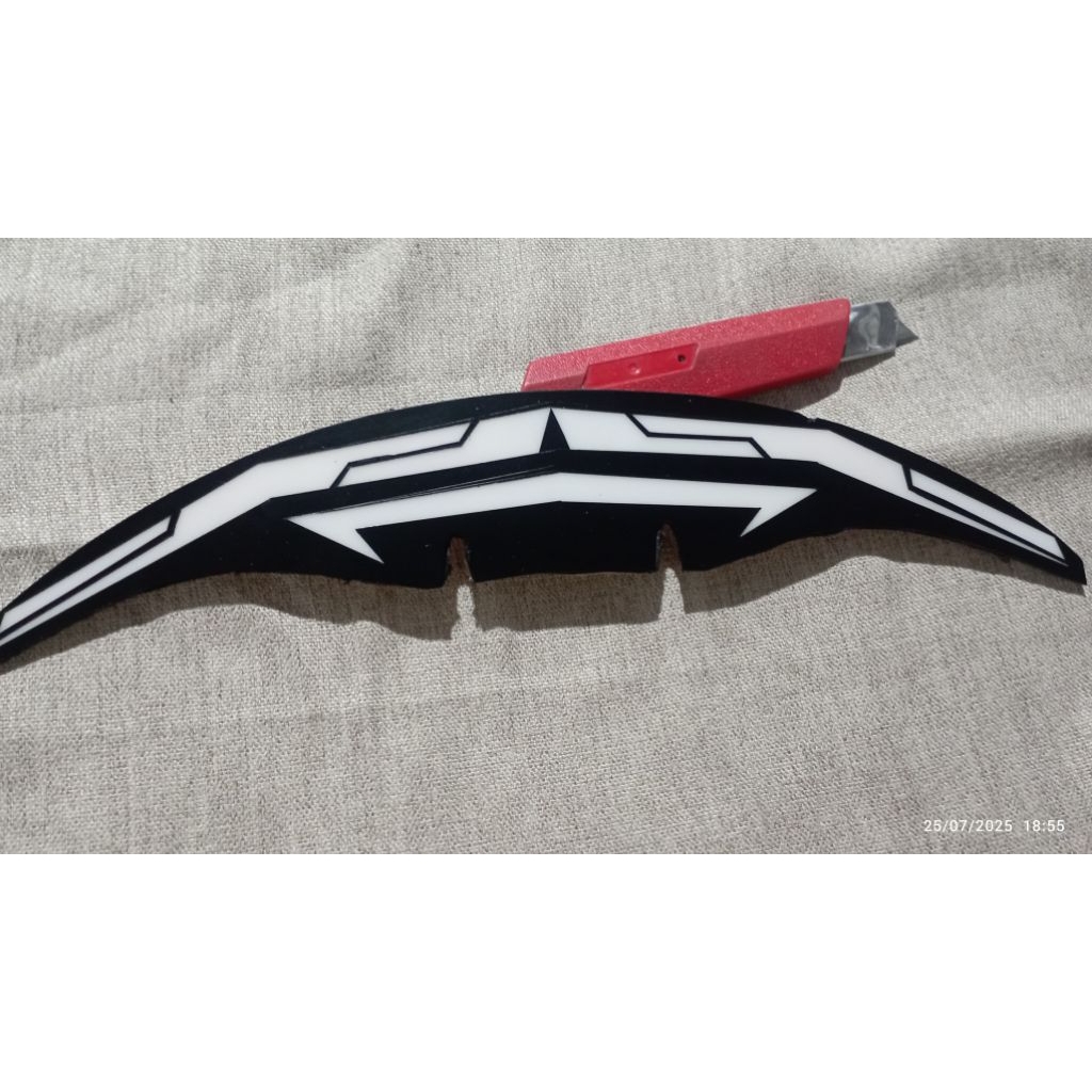 akrilik bahan stoplamp lazy beat karbu