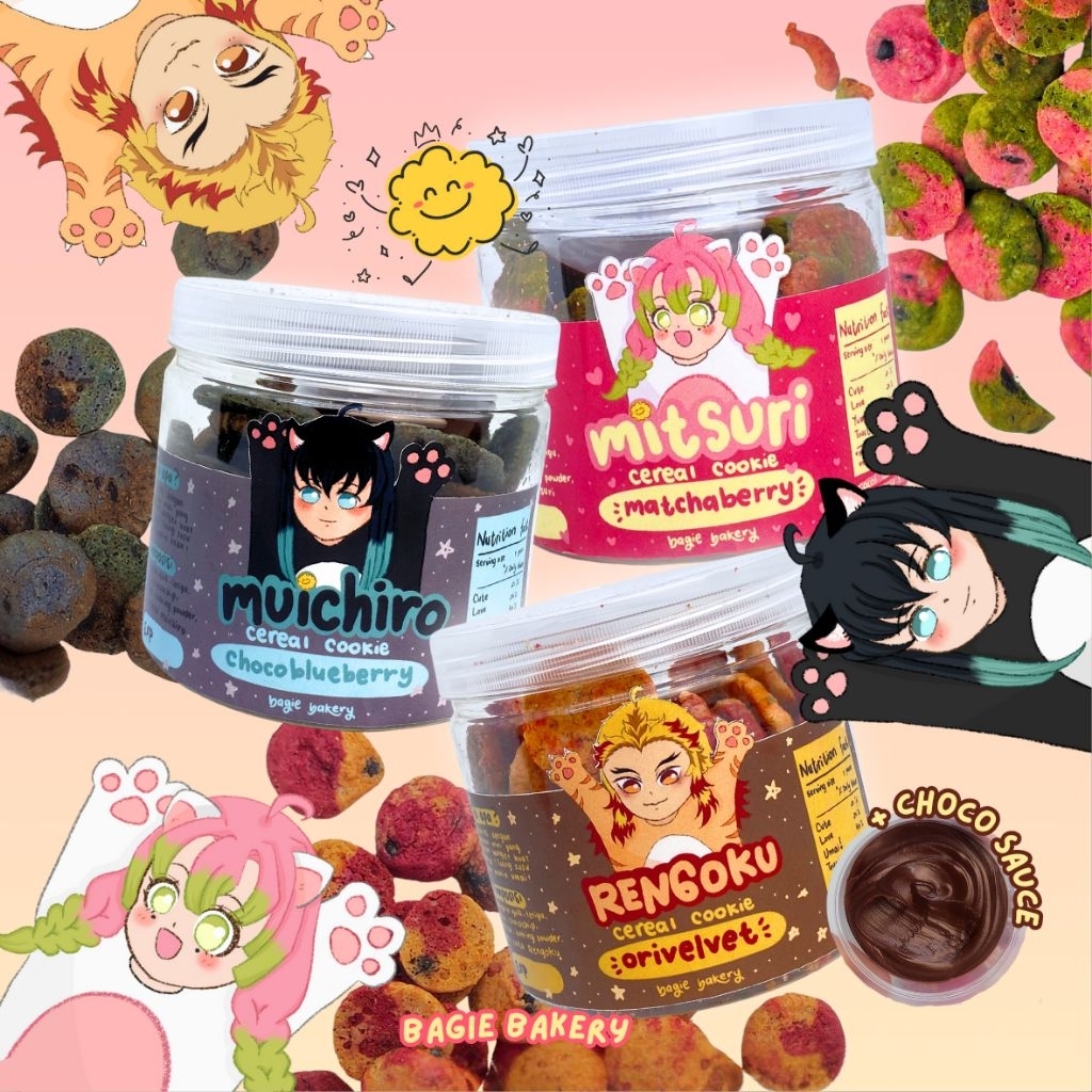 

KNY Cereal Cookie | chocochip cookies dengan selai coklat