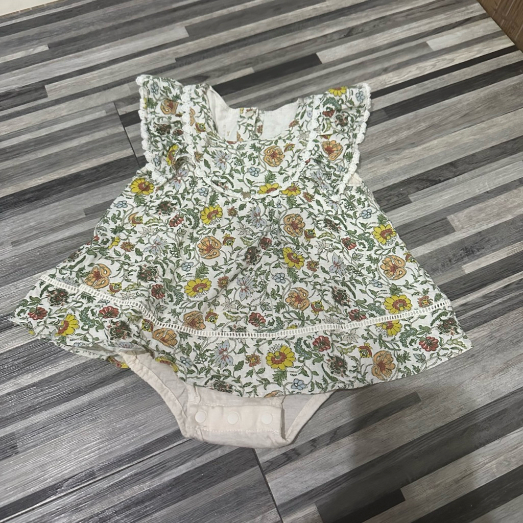 ETTOI Romper Jumper Vintage Baby Girl Size 6-12 Month | Like New