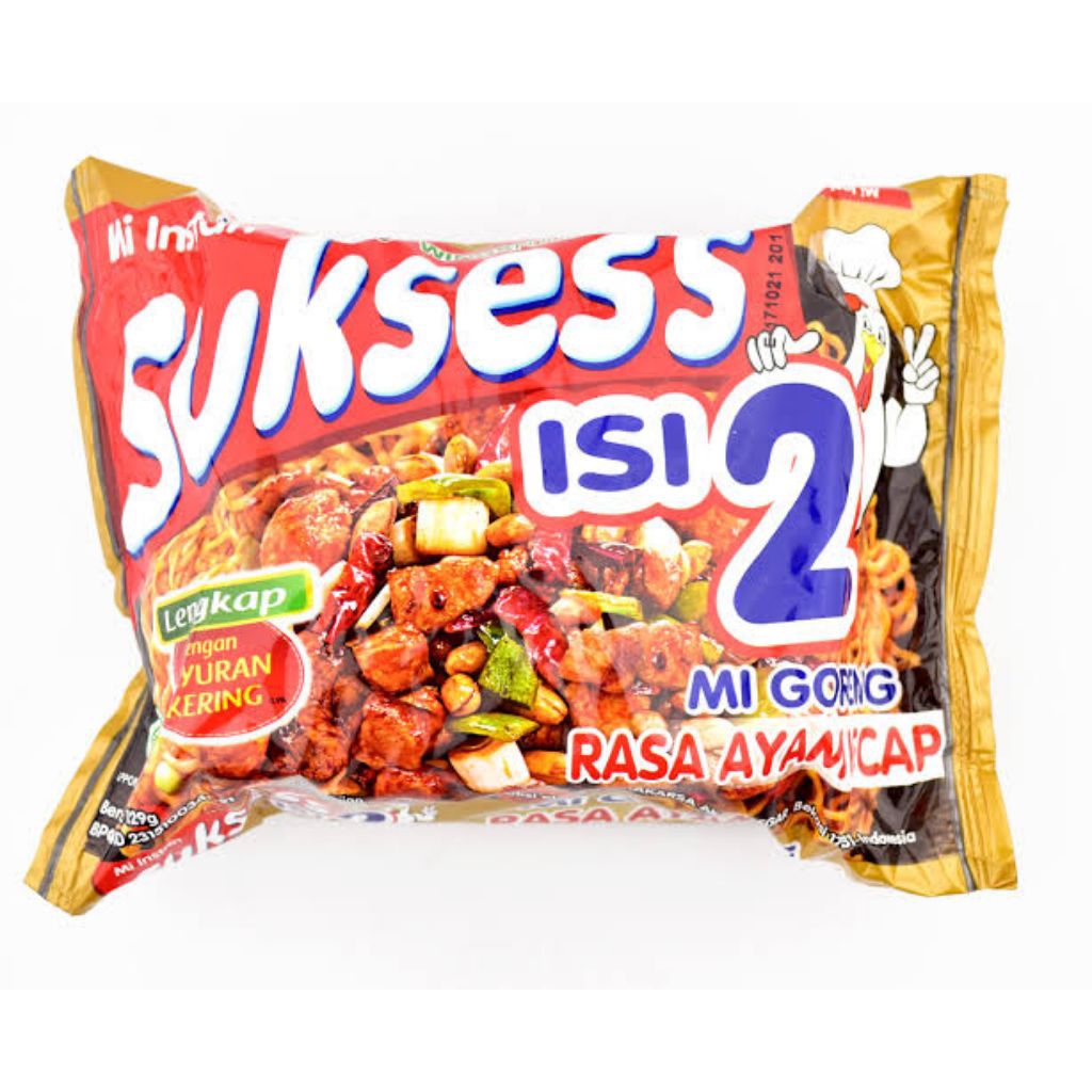 

Sukses Isi 2 Mie Instan Mi Goreng Rasa Ayam Kecap 129 gram