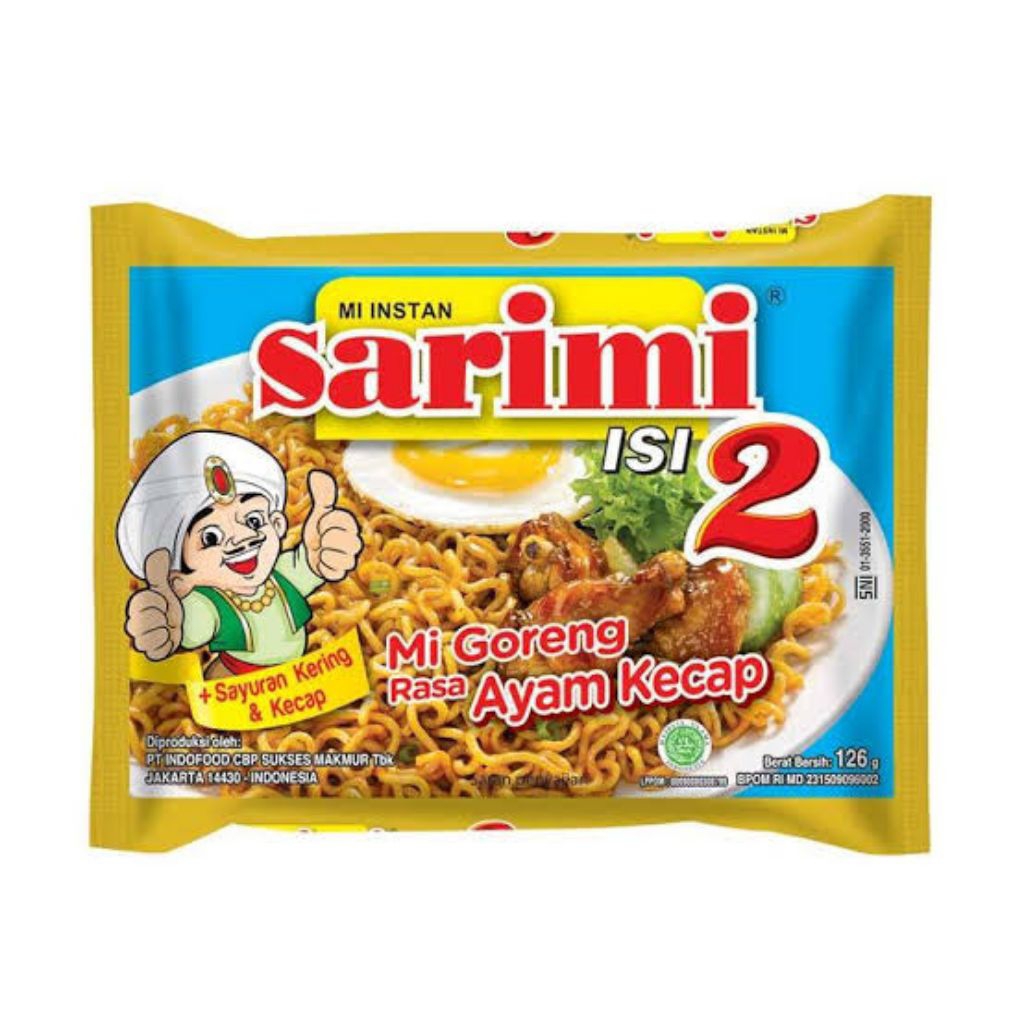 

Sarimi Mie Instan Isi 2 Mi Goreng Rasa Ayam Kecap 126 gram