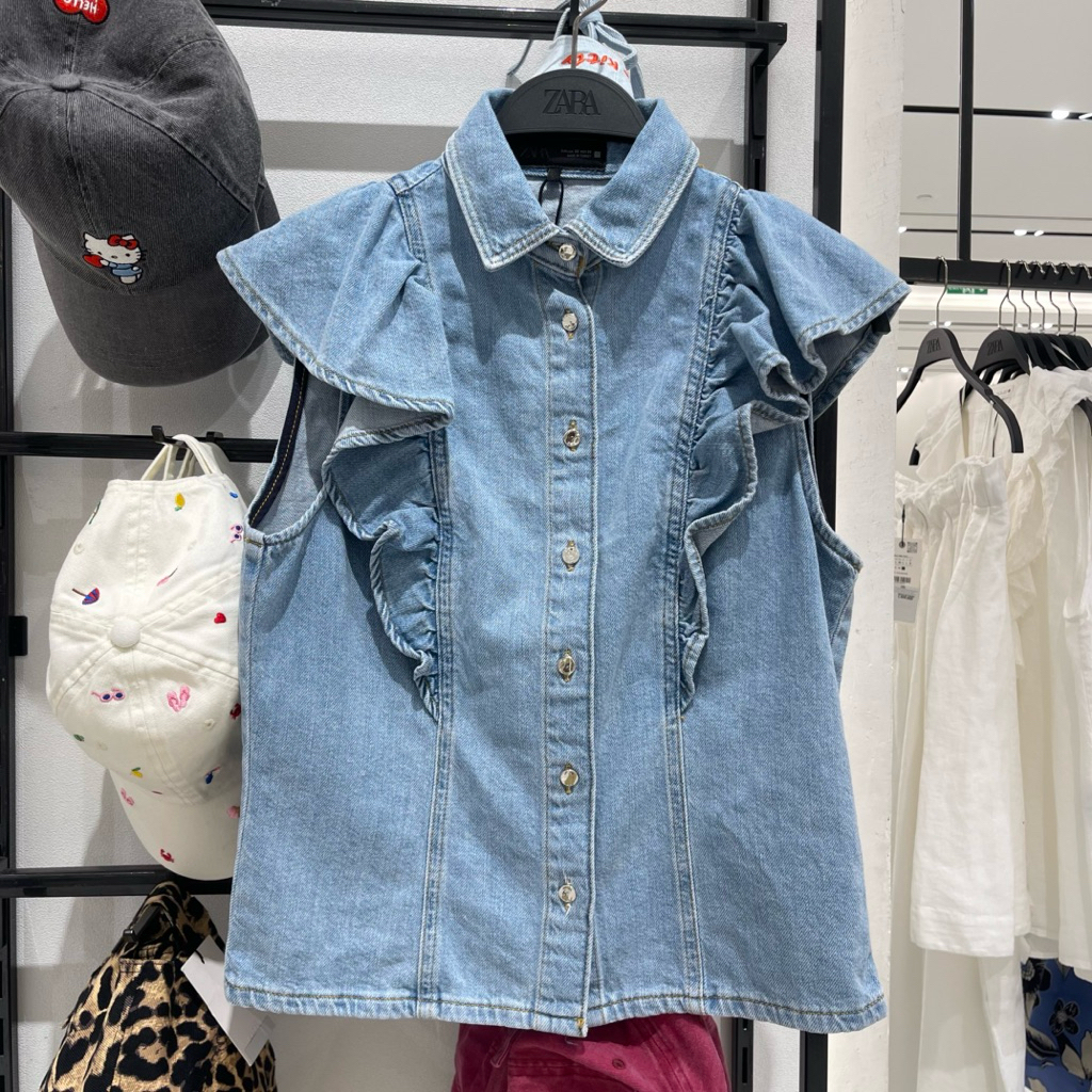 Blouse Denim ZARA Women jastip (jasa titip)