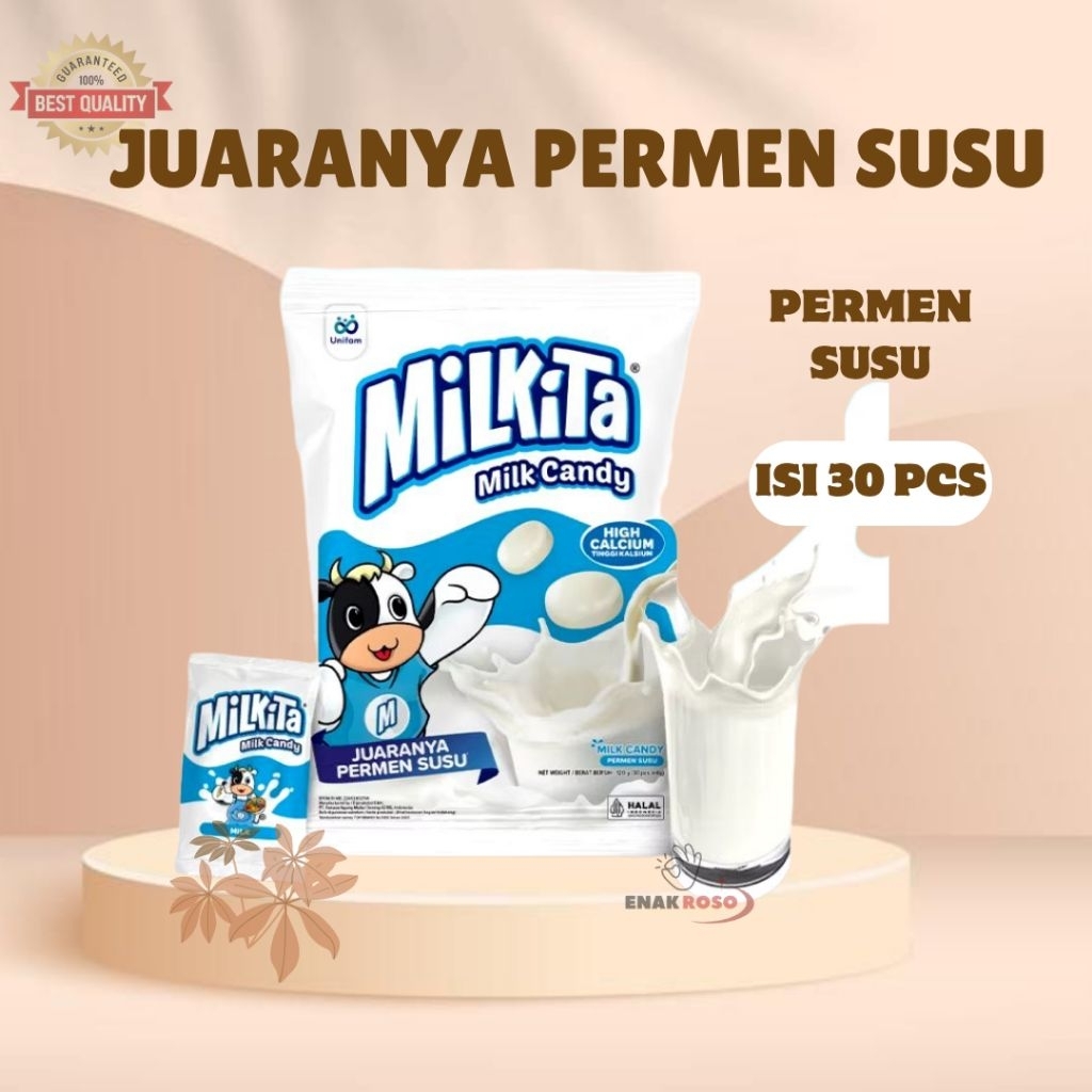 

Milkita Permen Susu Premium - Mliky Candy Isi 30 Pcs