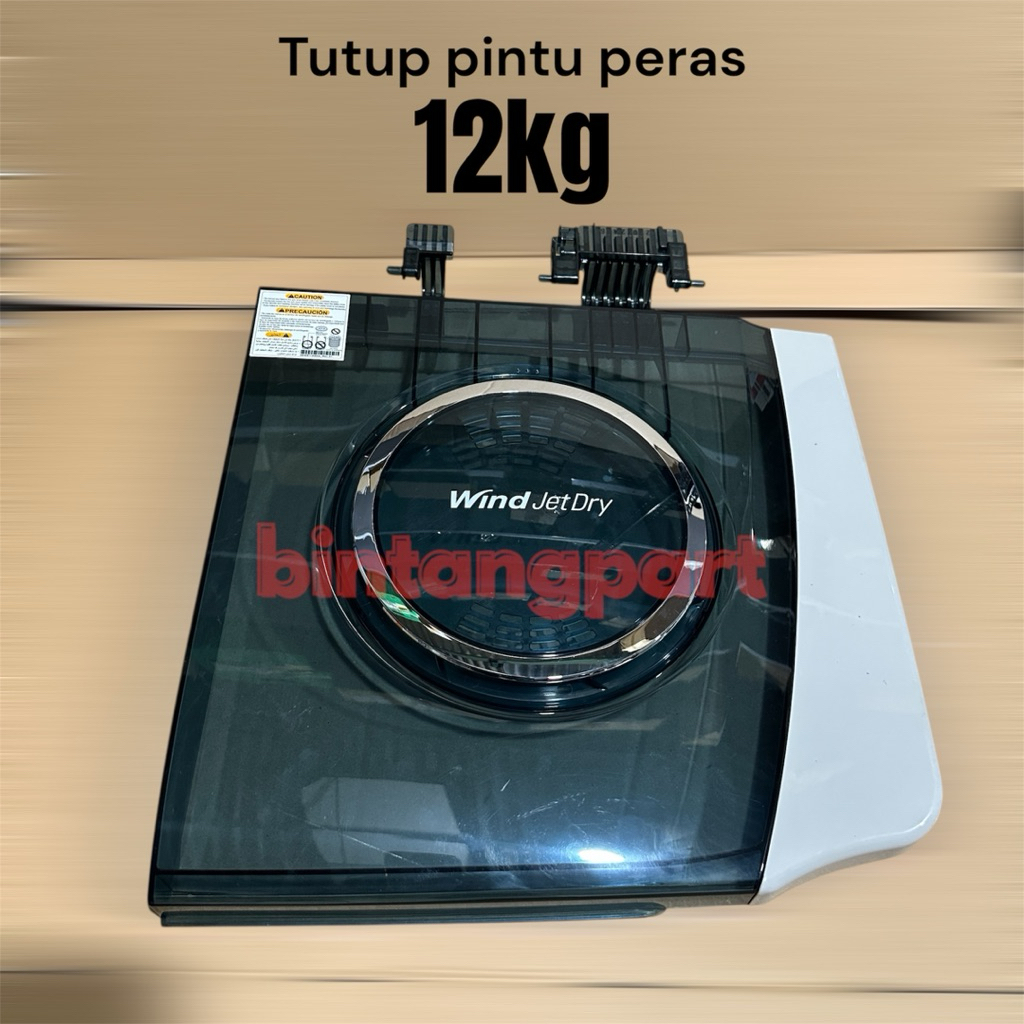 tutup pintu mesin cuci LG 2 tabung 12kg