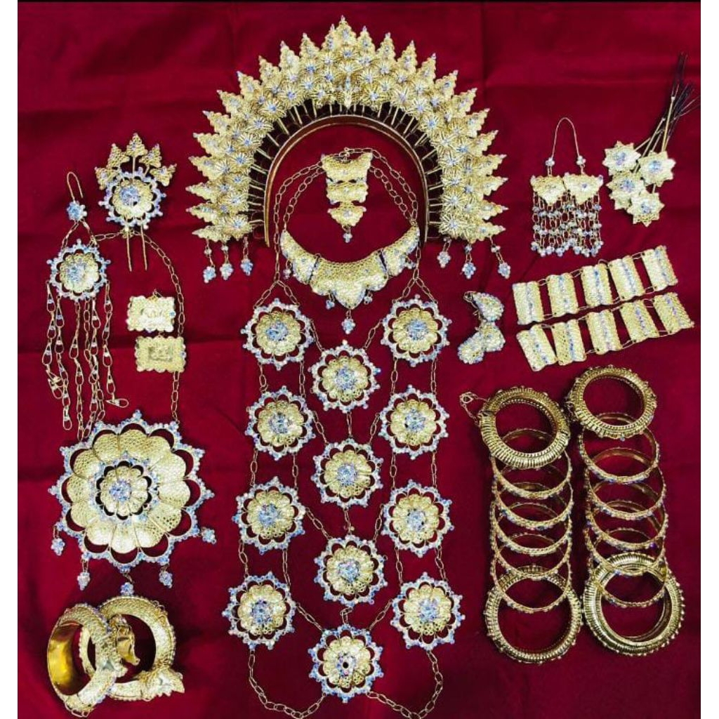 bando pengantin aksesoris set lengkap adat bugis makassar