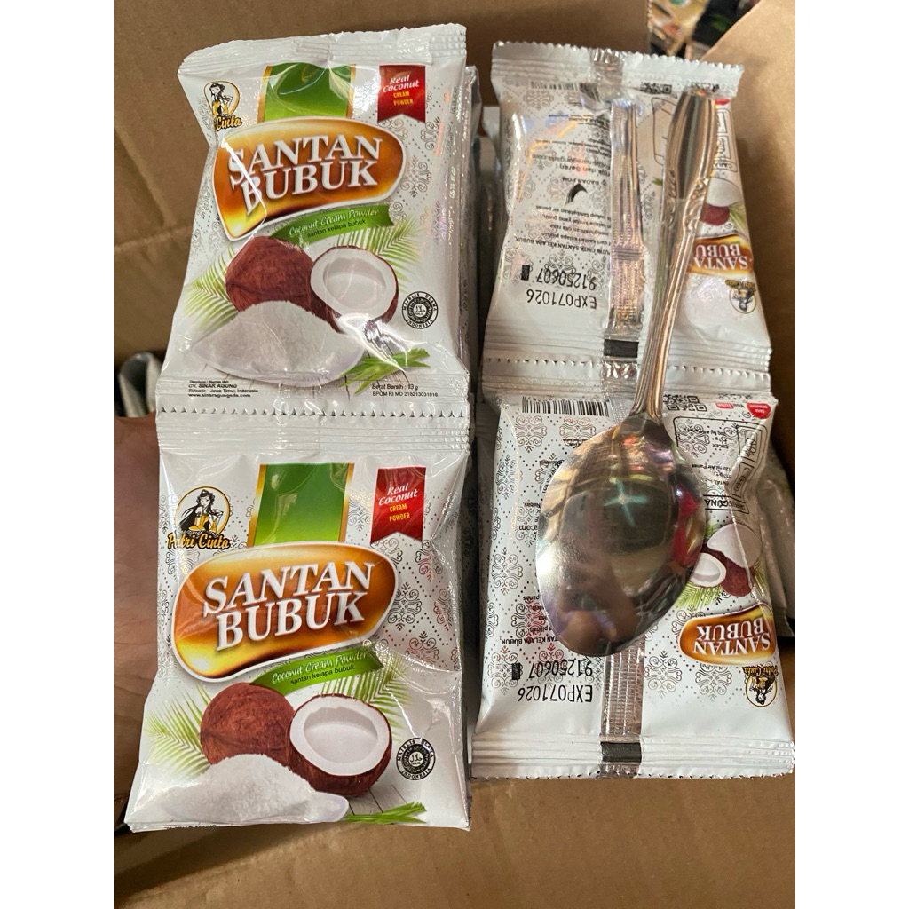 

Santan bubuk putri cinta 1renteng 10pcs (free sendok)