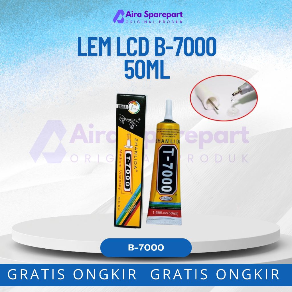 

Lem Lcd Touchscreen T-7000 50ML Warna Hitam Lem Sepatu Lem Sandal Lem Asesoris Dll