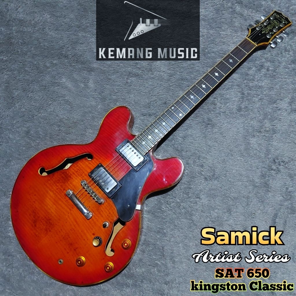 gitar langka hollow body samick gitar vintage gitar bekas