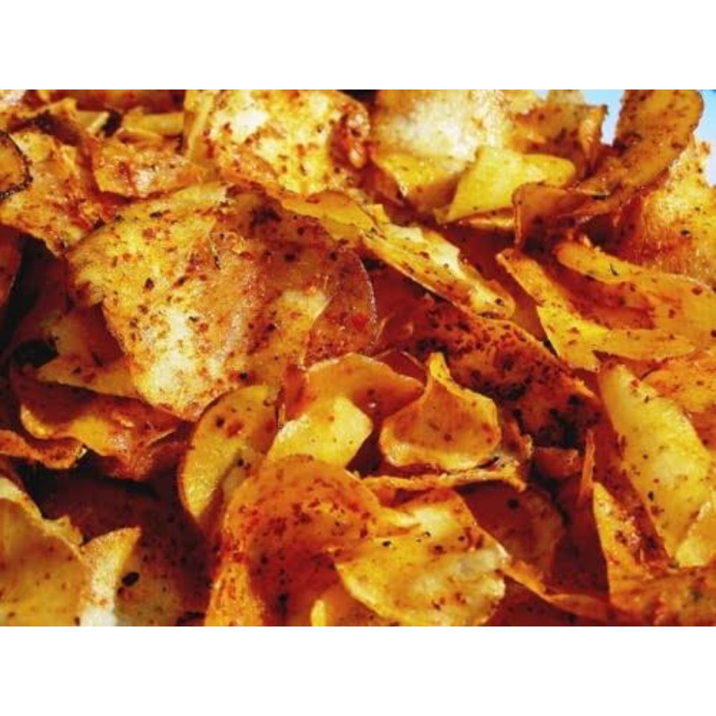 

Keripik Singkong Pedas Chili Oil Extra Daun Jeruk 500gram // Kripset Pedas Daun jeruk Extra Chili Oil Renyah 500gram