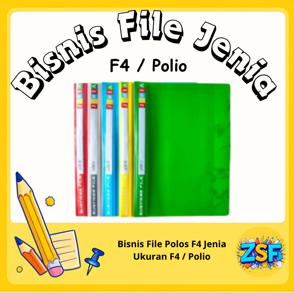 

File Folder Dokumen Business File F4 Map Bisnis File Jenia Plastik F4