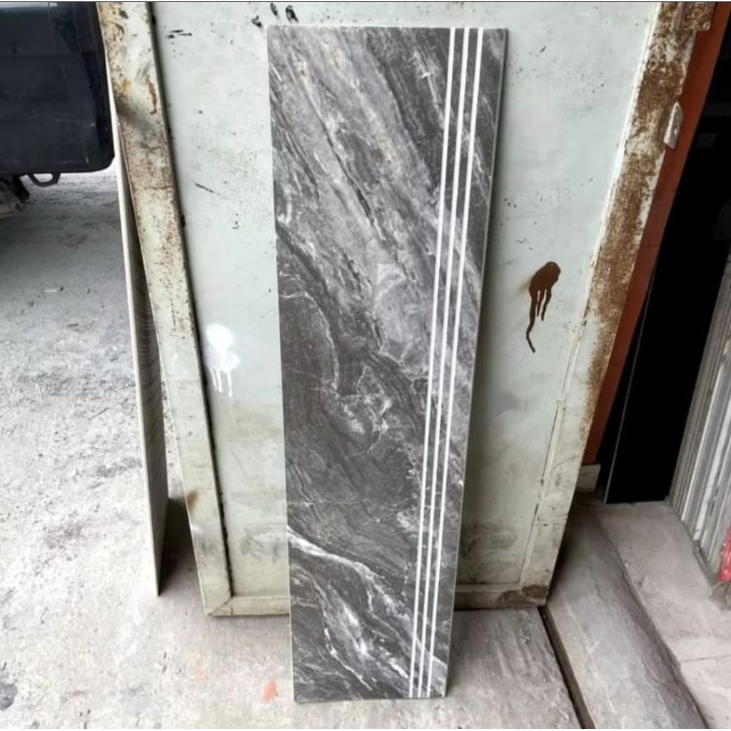 Granit Pijakan anak tangga 30x100 20x100 stepnosing bullnose motip marmer