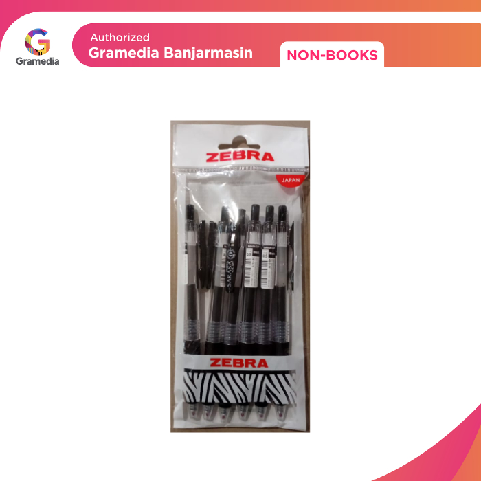 

Gramedia Banjarmasin - ZEBRA SARASA CLIP 05 BLACK SET 6 PCS