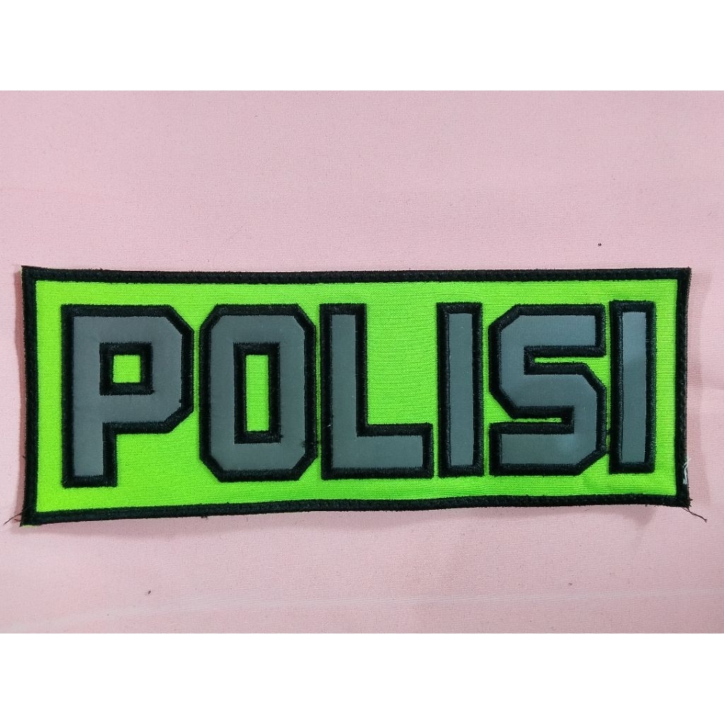 logo belakang bordir polisi