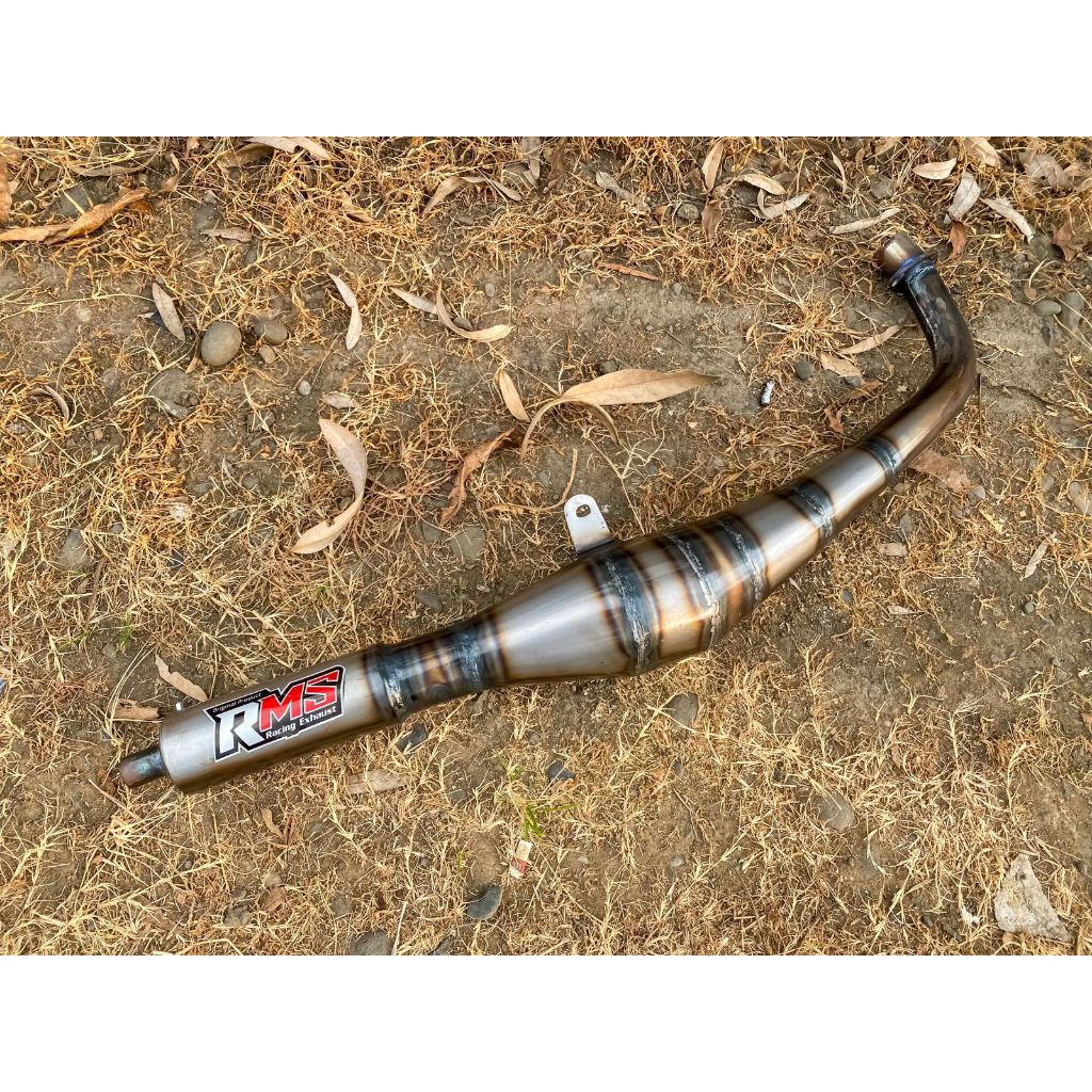 Knalpot Kolong 3V3 FIZ FIZR FORCE1 semi Drag Plat Karat Pernis Merk RMS Exhaust