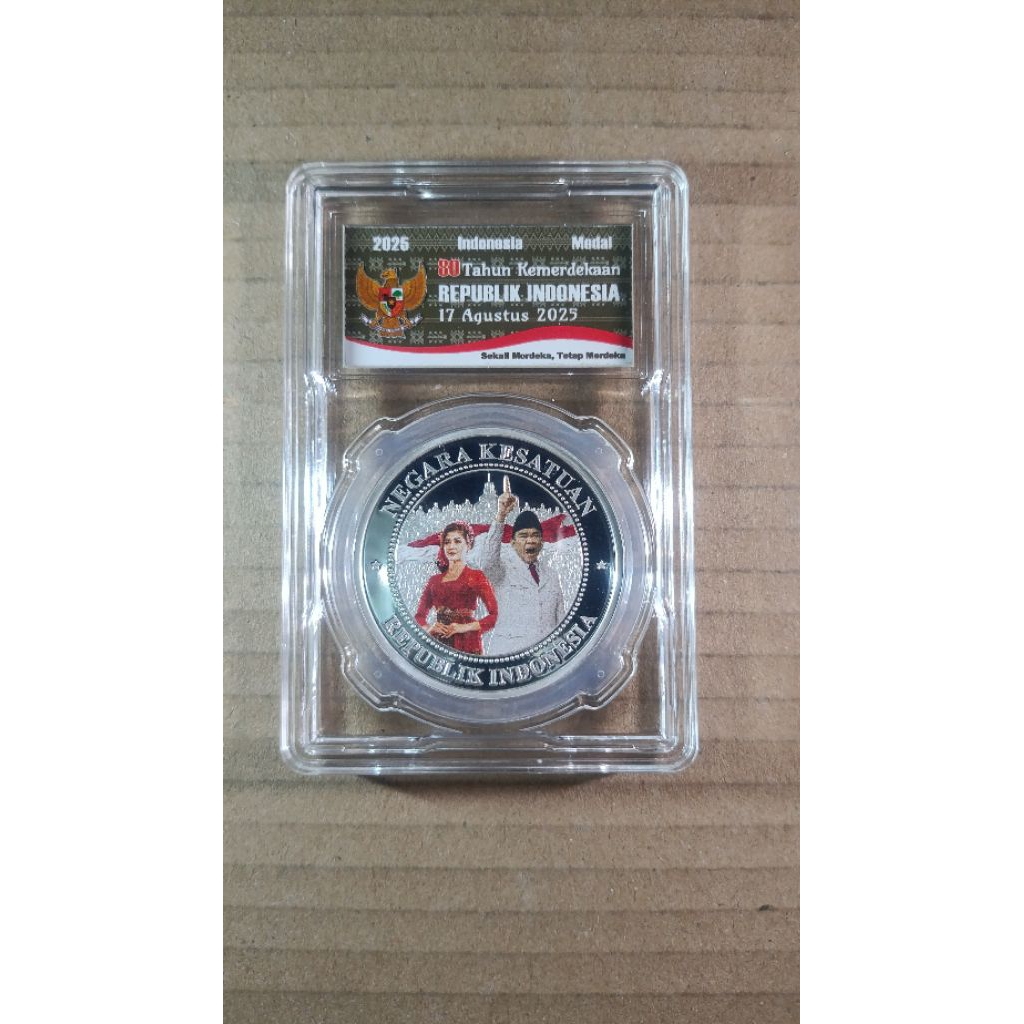 Koin ZINC 80TH Kemerdekaan RI