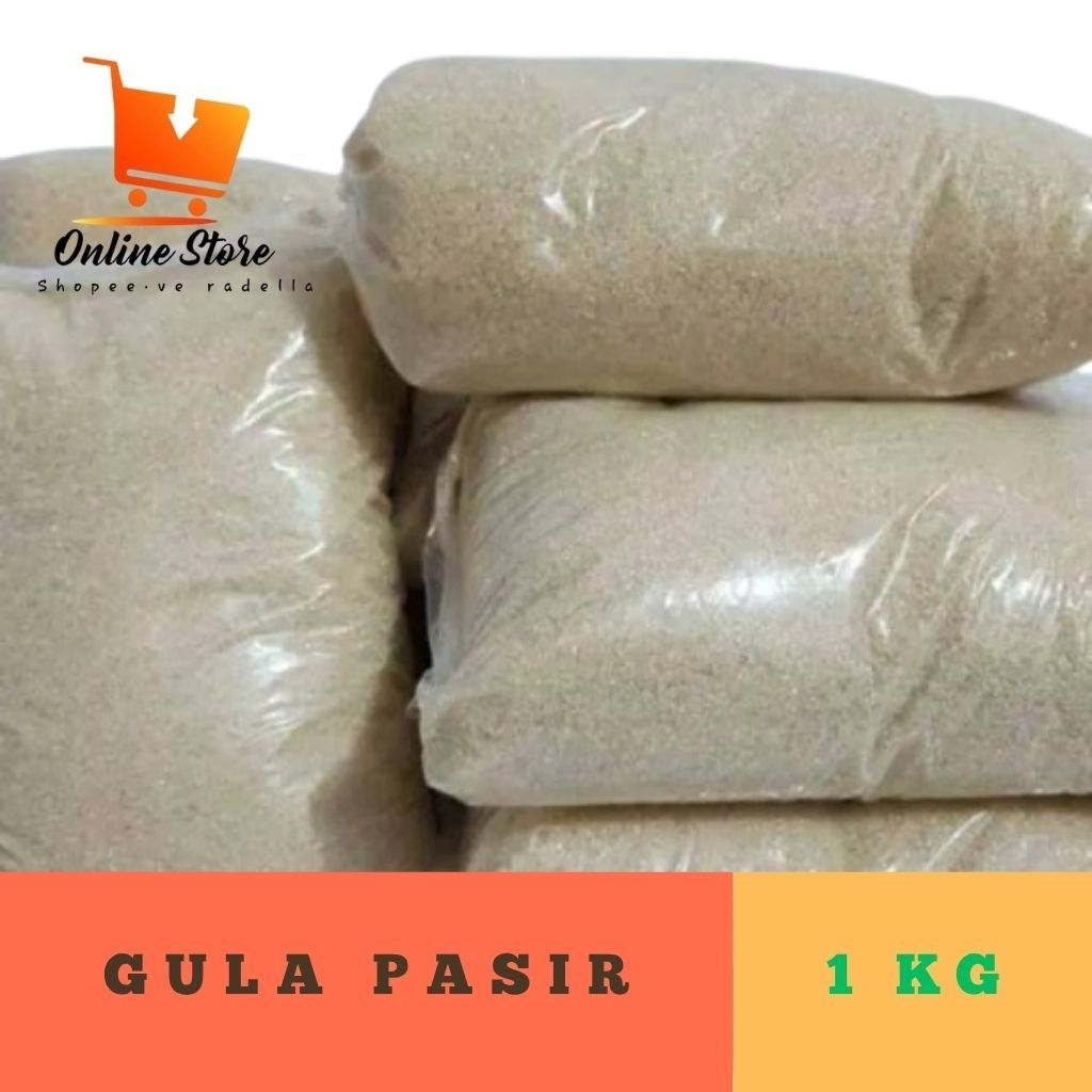 

gula pasir kemasan 1 kg.