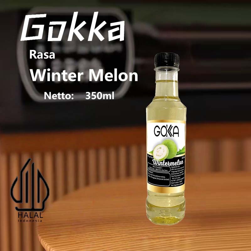 

Gokka Rasa Winter Melon 350ml / Sirup Winter Melon - Minuman Segar Rasa Winter Melon / Winter Melon Syrup