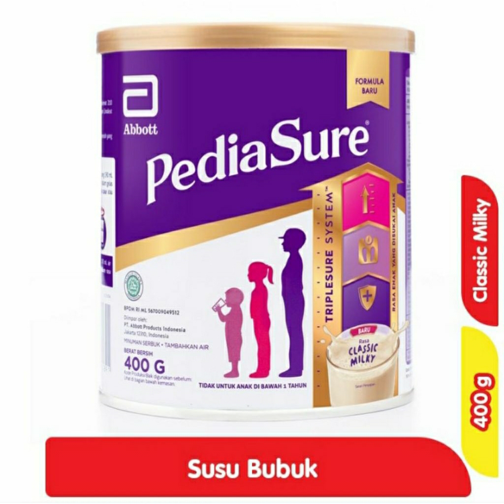 

PediaSure Triplesure Susu Formula Pertumbuhan Anak Classic Milky 400g