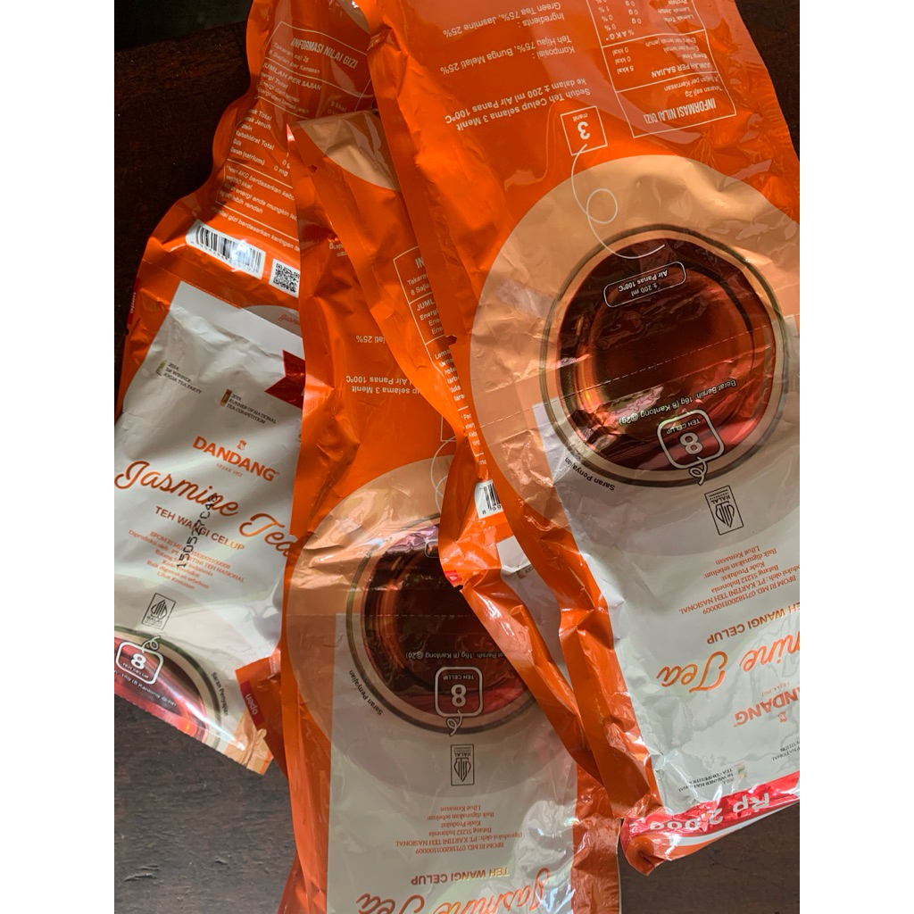 

teh dandang renceng kemasan teh dandang isi 8 jasmine tea