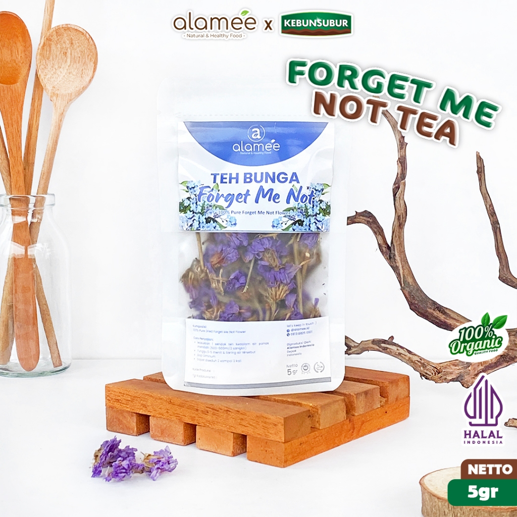 

ALAMEE Forget Me Not tea Teh Bunga Dried Flower Organik Kering 5gr Premium kebunsubur